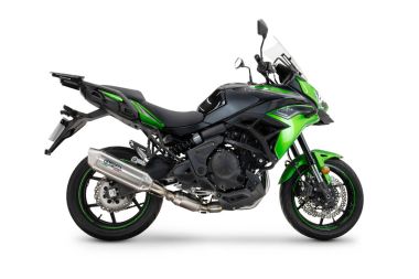 Exhaust compatible with Kawasaki Versys 650 2023-2025, Furore-X Acciaio Inox, Homologated silencer for noise including full line,db killer and catalyst compliant for inspection 