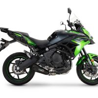 Exhaust compatible with Kawasaki Versys 650 2023-2025, GP-Revo Black Titanium, Racing full exhaust system including removable db killer 