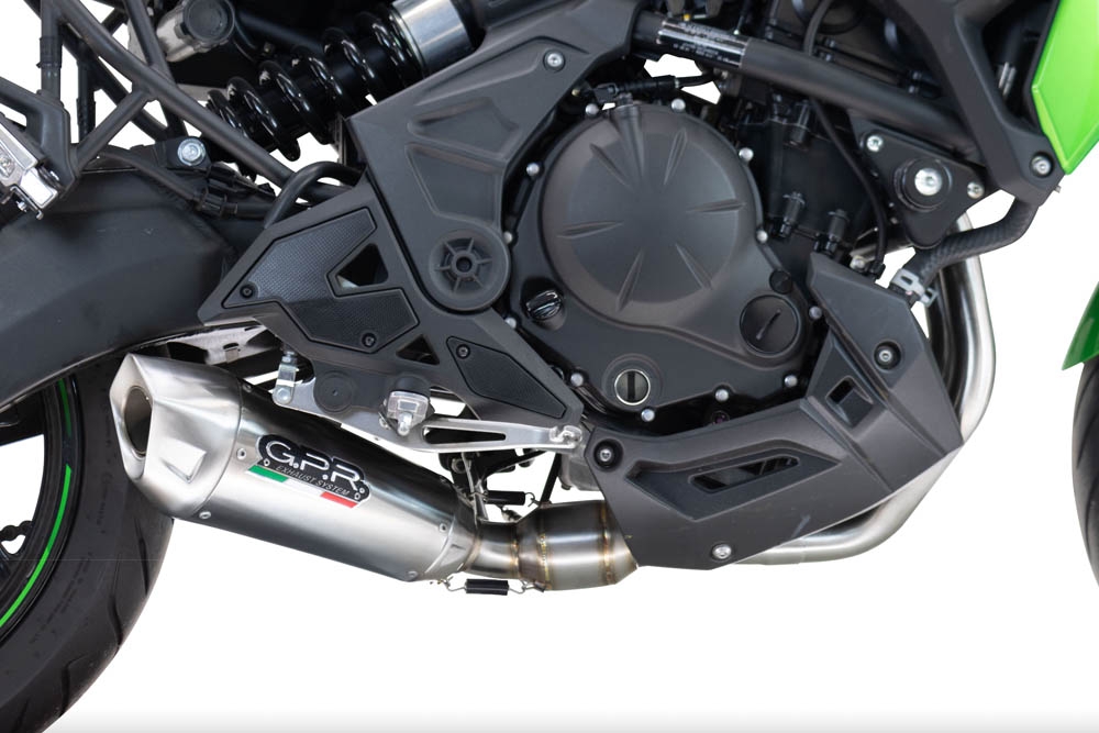 Exhaust compatible with Kawasaki Z 650 2023-2025, GP-Revo Titanium, Racing full system exhaust, including removable db killer 