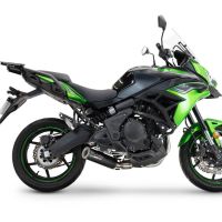 Exhaust compatible with Kawasaki Versys 650 2023-2025, M3 Black Titanium, Racing full system exhaust, including removable db killer/spark arrestor 