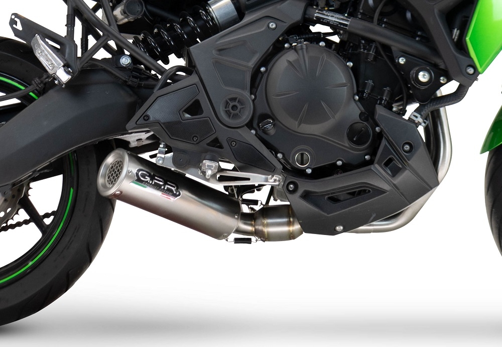 Scarico compatibile con Kawasaki Ninja 650 2023-2025, M3 Inox , Scarico completo racing,fornito con collettore specifico, non legale per uso stradale
