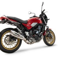 Exhaust compatible with Kawasaki Z 650 RS 2024-2025, GP-Revo Titanium, Homologated silencer for noise including full line,db killer and catalyst compliant for inspection 