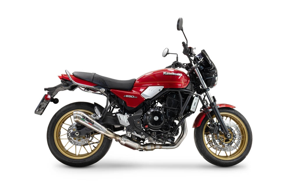 Scarico compatibile con Kawasaki Z 650 RS 2024-2025, Powercone Evo, Scarico completo omologato per il rumore,fornito con db killer,catalizzatore conforme alla revisione e collettore