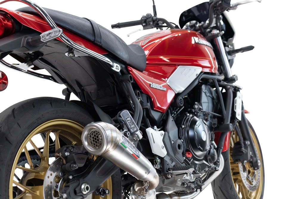 Scarico compatibile con Kawasaki Z 650 RS 2024-2025, Powercone Evo, Scarico completo omologato per il rumore,fornito con db killer,catalizzatore conforme alla revisione e collettore