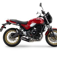 Exhaust compatible with Kawasaki Z 650 RS 2024-2025, M3 Black Titanium, Racing full system exhaust, including removable db killer/spark arrestor 