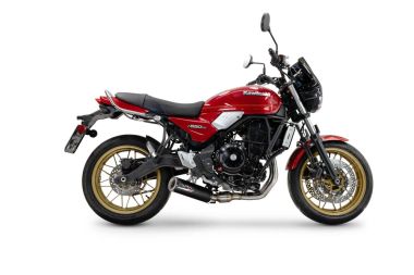 Exhaust compatible with Kawasaki Z 650 RS 2024-2025, M3 Black Titanium, Racing full system exhaust, including removable db killer/spark arrestor 