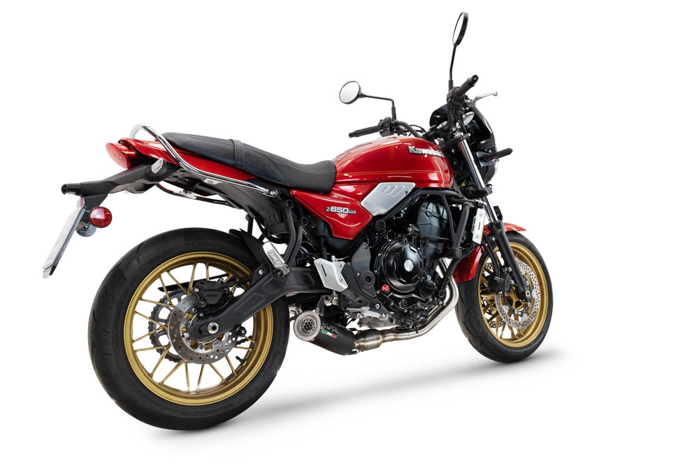Exhaust compatible with Kawasaki Z 650 RS 2024-2025, M3 Black Titanium, Racing full system exhaust, including removable db killer/spark arrestor 