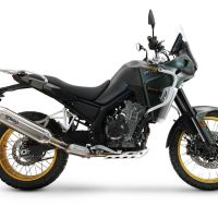 Scarico compatibile con Kove 800X 2024-2026, Furore-X Acciaio Inox, Scarico Racing, con raccordo specifico e db killer estraibile, non conforme per uso stradale