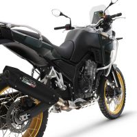 Scarico compatibile con Kove 800X 2024-2026, Furore-X Titanio Nero, Scarico Racing, con raccordo specifico e db killer estraibile, non conforme per uso stradale