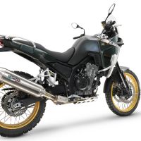 Scarico compatibile con Kove 800X 2024-2026, Furore-X Acciaio Inox, Scarico Racing, con raccordo specifico e db killer estraibile, non conforme per uso stradale