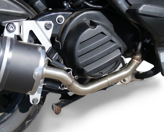 Exhaust compatible with Yamaha Zuma 125 2009-2015, Evo4 Road, Homologated legal full system exhaust, including removable db killer and catalyst 