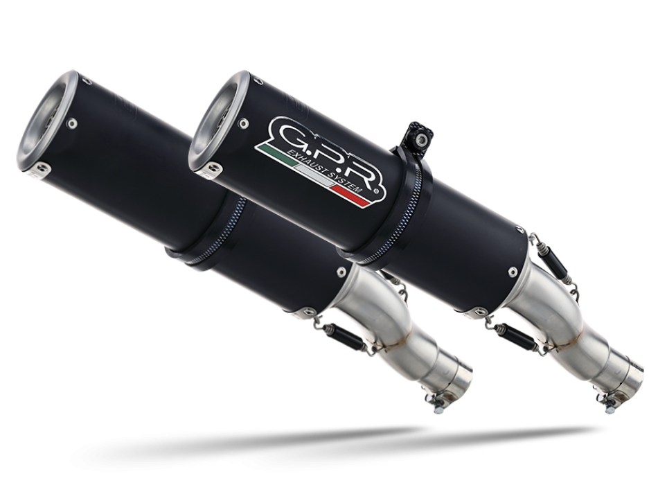 Exhaust compatible with Ducati Monster 1100 2009-2010, M3 Black 