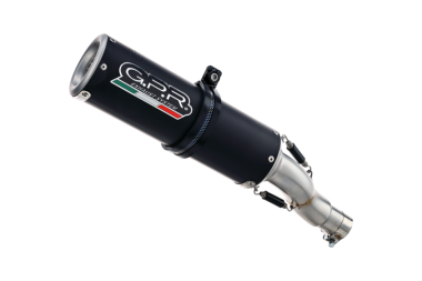Scarico compatibile con Kawasaki Ninja 650 2021-2022, M3 Black Titanium, Scarico completo racing, fornito con db killer estraibile e collettore, non conforme per uso stradale