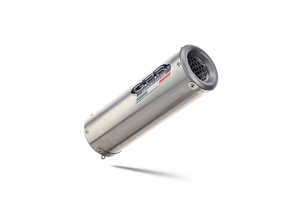 Exhaust compatible with Bmw F 800 R 2009-2014, M3 Inox , Homologated legal slip-on exhaust including removable db killer and link pipe 