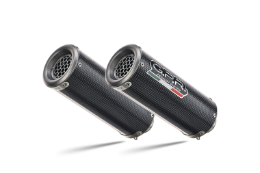 Exhaust compatible with Kawasaki Z 1000 Sx 2011-2016, M3 Poppy , Dual racing slip-on exhaust including link pipes 