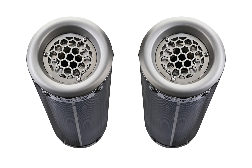 Exhaust compatible with Aprilia Shiver 900 2017-2020, M3 Poppy , Dual Homologated legal slip-on exhaust including removable db killers and link pipes 