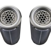 Exhaust compatible with Aprilia Shiver 900 2017-2020, M3 Poppy , Dual Homologated legal slip-on exhaust including removable db killers and link pipes 