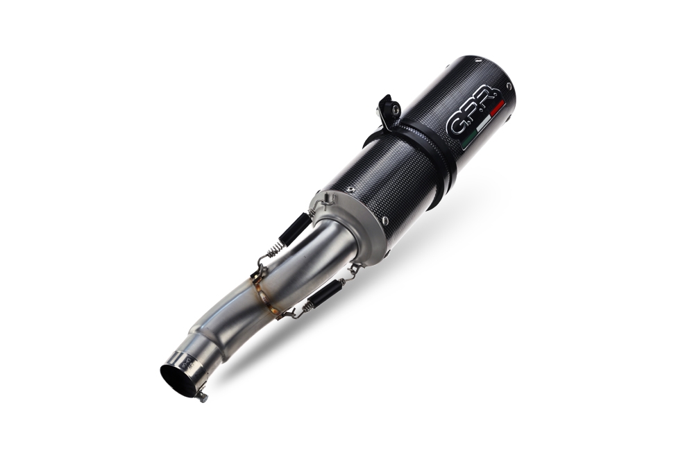 Exhaust compatible with Bmw R 1200 R 2006-2010, M3 Poppy , Homologated legal slip-on exhaust including removable db killer and link pipe 