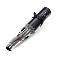 Exhaust compatible with Bmw R 1200 R 2006-2010, M3 Poppy , Homologated legal slip-on exhaust including removable db killer and link pipe 