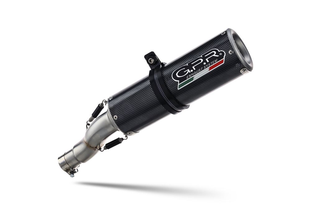 Exhaust compatible with Bmw R 1200 R 2006-2010, M3 Poppy , Homologated legal slip-on exhaust including removable db killer and link pipe 