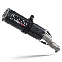 Scarico compatibile con Triumph Speed Triple 1050 2011-2015, M3 Poppy , Scarico omologato, silenziatore con db killer estraibile e raccordo specifico