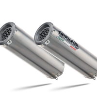 Exhaust compatible with Ducati 748 -S -SP -SPS -R -RS 1995-2002, M3 Titanium Natural, Dual Homologated legal slip-on exhaust including removable db killers and link pipes 