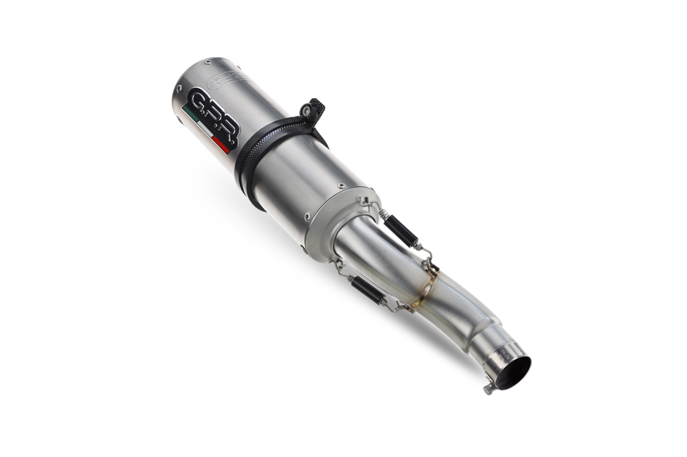Scarico compatibile con Honda Cbr 1000 Rr 2014-2016, M3 Titanium Natural, Terminale di scarico racing, con raccordo, senza omologazione