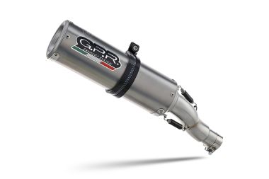 Scarico compatibile con Aprilia Tuono 1100 V4 Rr 2017-2020, M3 Titanium Natural, Terminale di scarico omologato,fornito con db killer estraibile,catalizzatore e collettore