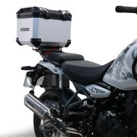 TOP CASE - BAULETTO GPR TECH COMPATABILE CON Royal Enfield Himalayan 450 2024/2025 e5 Plus GPR TECH BAULETTO TOP CASE ALPI-TECH 26 LT, COLORE NERO CON PIASTRA SPECIFICA 