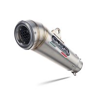 Exhaust compatible with Husqvarna Svartpilen 401 2024-2025, Powercone Evo, Homologated legal slip-on exhaust including removable db killer and link pipe 
