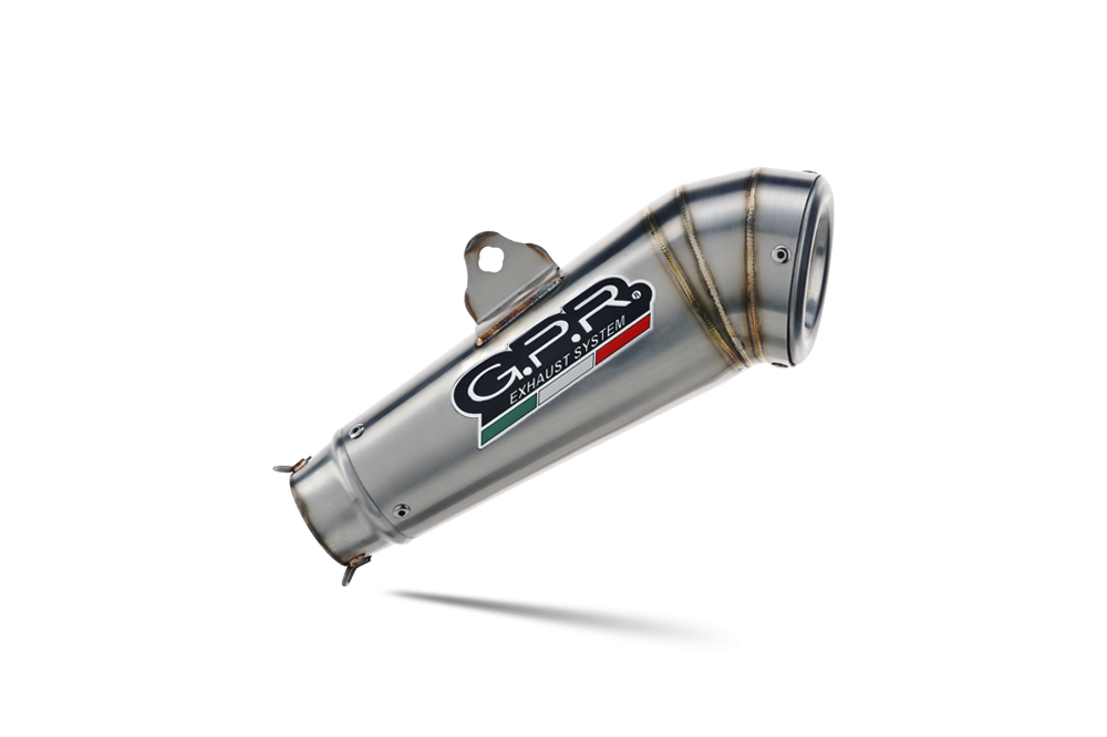 Exhaust compatible with Bmw R Nine-T 1200 -Pure -Racer -Urban G-S 2017-2023, Powercone Evo, Homologated legal slip-on exhaust including removable db killer and link pipe 