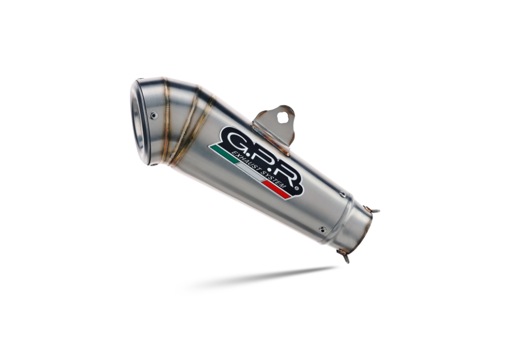 Exhaust compatible with Husqvarna Svartpilen 401 2024-2025, Powercone Evo, Homologated legal slip-on exhaust including removable db killer and link pipe 