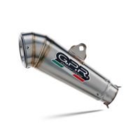 Exhaust compatible with Husqvarna Svartpilen 401 2024-2025, Powercone Evo, Homologated legal slip-on exhaust including removable db killer and link pipe 