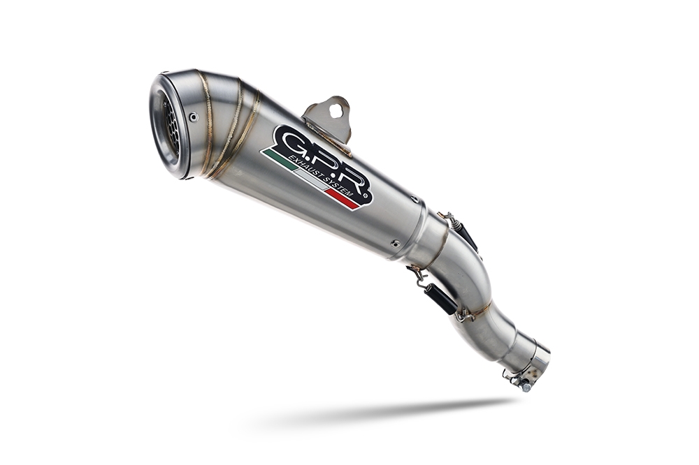 Exhaust compatible with Husqvarna Svartpilen 401 2024-2025, Powercone Evo, Homologated legal slip-on exhaust including removable db killer and link pipe 