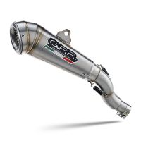 Exhaust compatible with Husqvarna Svartpilen 401 2024-2025, Powercone Evo, Homologated legal slip-on exhaust including removable db killer and link pipe 