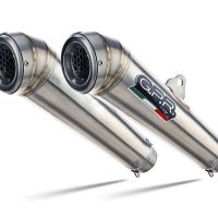 Scarico compatibile con Ducati Streetfighter 848 2011-2014, Powercone Evo, Coppia di terminali di scarico omologati, forniti con db killer removibili e raccordi specifici