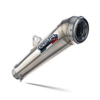 Scarico compatibile con Bmw F 700 Gs 2011-2015, Powercone Evo, Scarico omologato, silenziatore con db killer estraibile e raccordo specifico