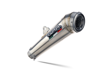 Scarico compatibile con Moto Guzzi V85 TT 2021-2024, Powercone Evo, Scarico omologato, silenziatore con db killer estraibile e raccordo specifico