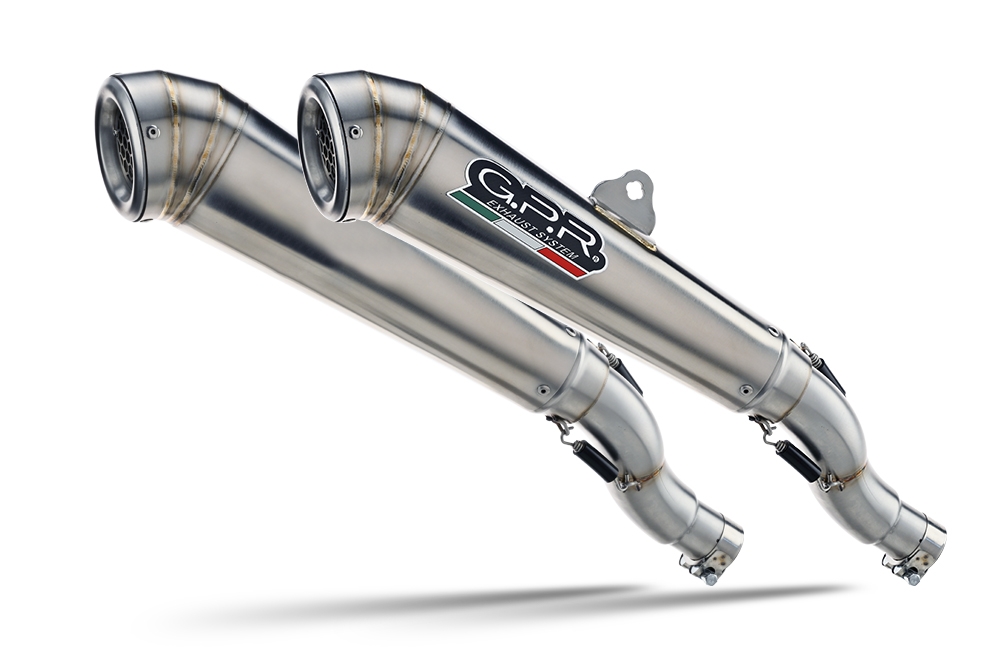 Scarico compatibile con Ducati Streetfighter 848 2011-2014, Powercone Evo, Coppia di terminali di scarico omologati, forniti con db killer removibili e raccordi specifici