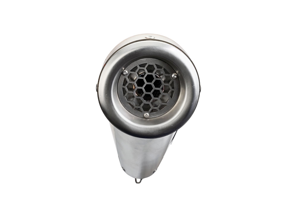 Exhaust compatible with Husqvarna Svartpilen 401 2024-2025, Powercone Evo, Homologated legal slip-on exhaust including removable db killer and link pipe 