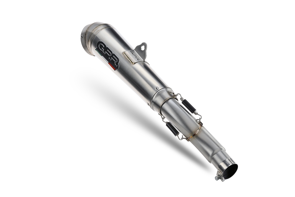 Exhaust compatible with Husqvarna Svartpilen 401 2024-2025, Powercone Evo, Homologated legal slip-on exhaust including removable db killer and link pipe 