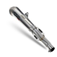 Exhaust compatible with Husqvarna Svartpilen 401 2024-2025, Powercone Evo, Homologated legal slip-on exhaust including removable db killer and link pipe 
