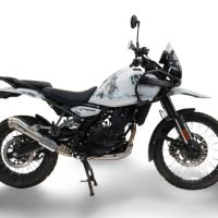 Exhaust compatible with Royal Enfield Himalayan 450 2024-2025, Powercone Evo, Homologated legal slip-on exhaust including removable db killer and link pipe 