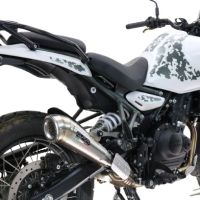 Exhaust compatible with Royal Enfield Himalayan 450 2024-2025, Powercone Evo, Homologated legal slip-on exhaust including removable db killer and link pipe 