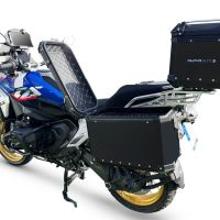 GPR TECH COMPATABILE CON BMW R 1300 GS 2023/2025 GPR TECH TRITTICO DI VALIGIE IN COLORE NERO, TOP CASE 35 LT + VALIGIE LATERALI 38 LT. + 38 LT. + TELAIO SPECIFICO 