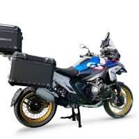 GPR TECH COMPATABILE CON BMW R 1300 GS 2023/2025 GPR TECH TRITTICO DI VALIGIE IN COLORE NERO, TOP CASE 35 LT + VALIGIE LATERALI 38 LT. + 38 LT. + TELAIO SPECIFICO 