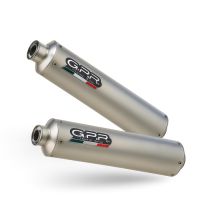 Scarico GPR compatibile con  Ducati Monster S2R  2004-2007, Titanium Tondo, Coppia di terminali di scarico omologati, forniti con db killer removibili e raccordi specifici