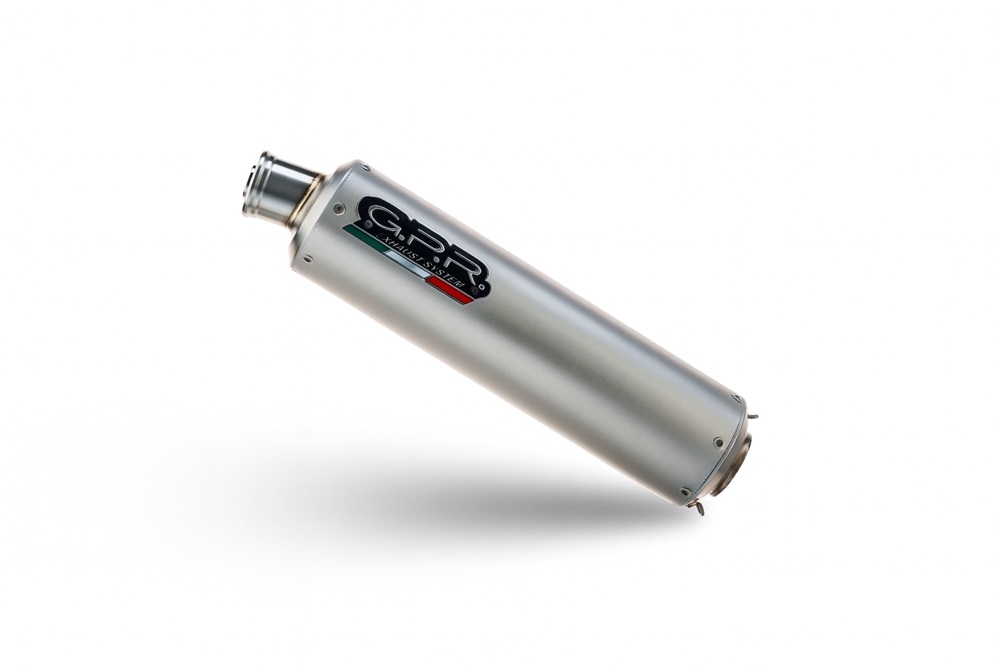 GPR exhaust compatible with  Kawasaki ZX-12R 2000-2006, Inox Tondo, Homologated legal bolt-on silencer including removable db killer 