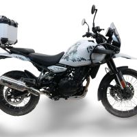 TOP CASE - BAULETTO GPR TECH COMPATABILE CON Royal Enfield Himalayan 450 2024/2025 e5 Plus GPR TECH BAULETTO TOP CASE ALPI-TECH 26 LT, COLORE ARGENTO CON PIASTRA SPECIFICA 