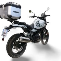 TOP CASE - BAULETTO GPR TECH COMPATABILE CON Royal Enfield Himalayan 450 2024/2025 e5 Plus GPR TECH BAULETTO TOP CASE ALPI-TECH 26 LT, COLORE ARGENTO CON PIASTRA SPECIFICA 